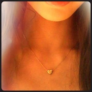 🌼 NEW GOLD SINGLE HEART NECKLACE